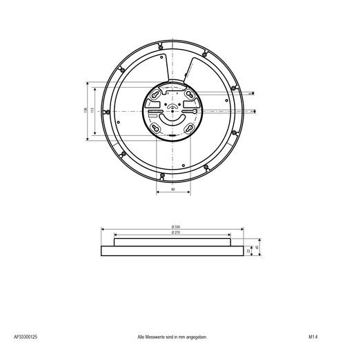 Thumbnail - EVN AP33300125 AP33300125 LED-Deckenleuchte LED Weiß