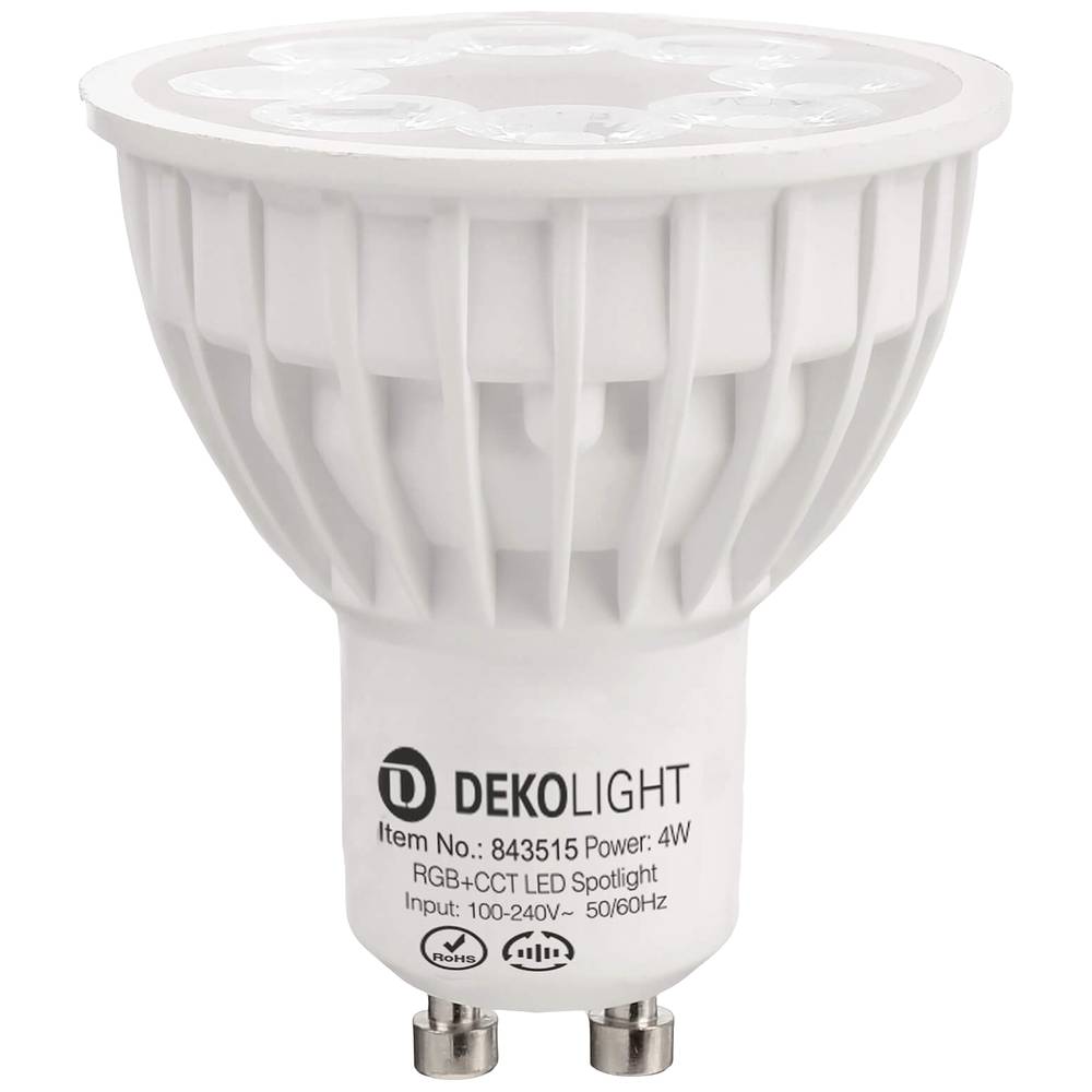 Deko Light 843515 LED-lamp Energielabel F (A G) GU10 Reflector 4 W Warmwit tot koudwit, RGB (Ø x l) 