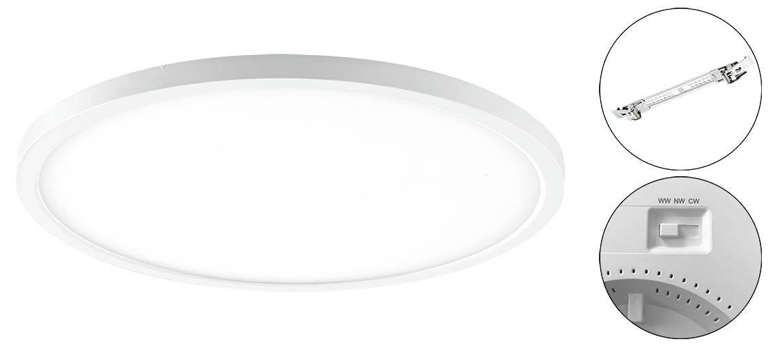 EVN LPRV290125 LPRV290125 LED-Einbaupanel LED LED fest eingebaut 24 W Weiß-1