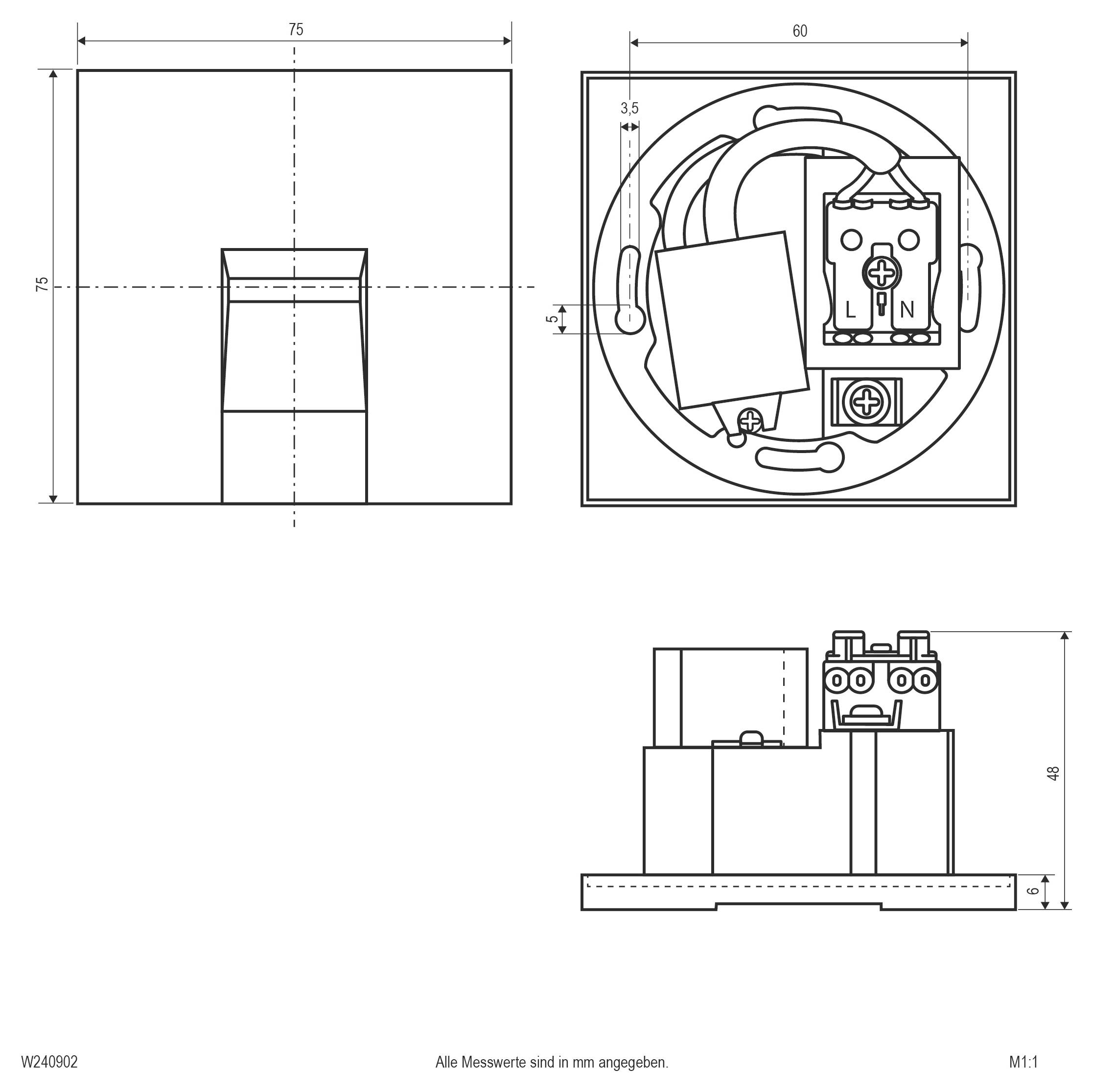 EVN W240902 W240902 LED-Wandeinbauleuchte LED Schwarz-2