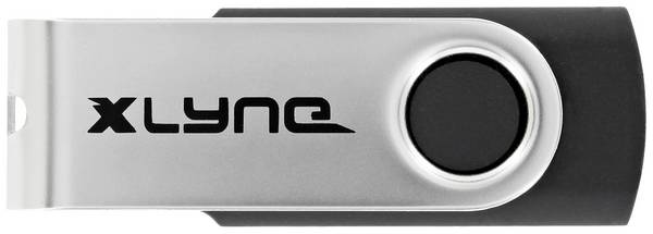 Xlyne  USB-Stick Retail 32 GB Schwarz/Silber 7603200 USB-C®
