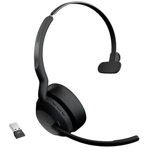 Thumbnail - Jabra Evolve2 55 MS On Ear Headset Bluetooth® Mono Schwarz Noise Cancelling, Mikrofon-Rauschunterdrückung Headset, Mono ...