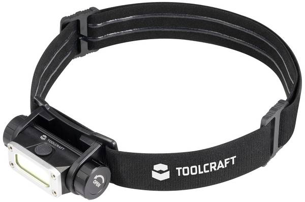TOOLCRAFT TO-9469515 COB LED Stirnlampe Li-Ionen Akkus 450 lm 13 h TO-9469515