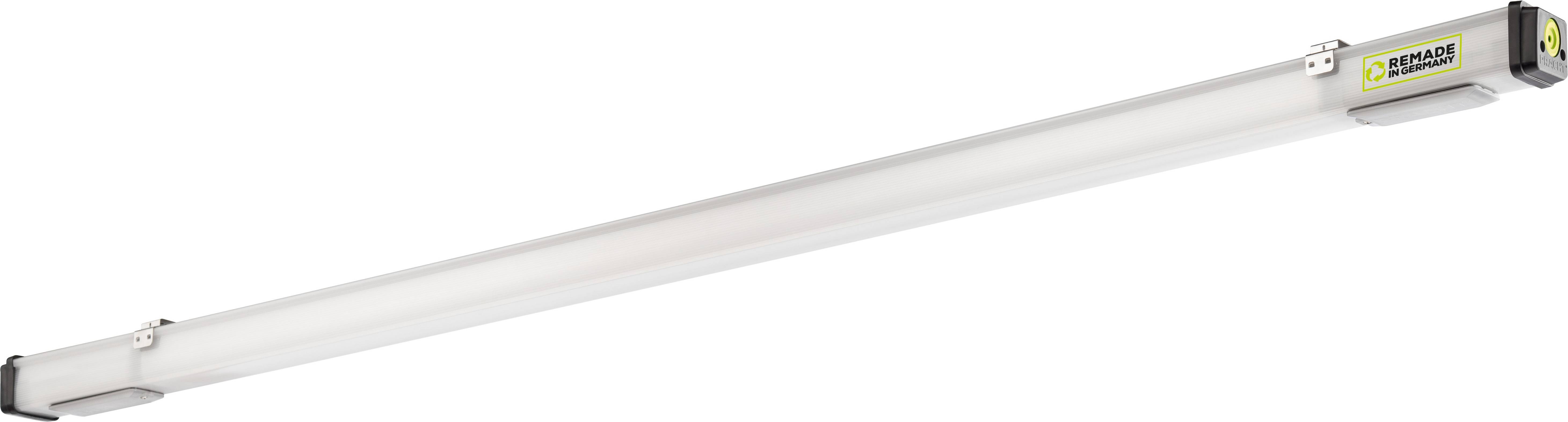 Langgestreckte, weiße LED-Lichtleiste mit Markenaufdruck 'SMART'. Geeignet für industrielle oder gewerbliche Beleuchtung.