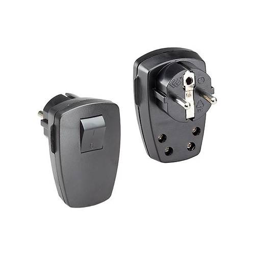 Thumbnail - Bachmann 911171 Schutzkontakt-Winkelstecker Kunststoff 250 V Schwarz