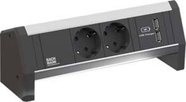 BACHMANN DESK 2x Schutzkontakt 1x USB Charger