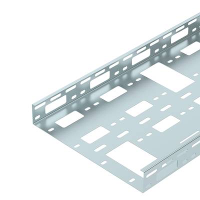 Metallträger mit ausgestanzten rechteckigen Löchern, geeignet für Kabel- oder Installationsbefestigung in Bauprojekten.