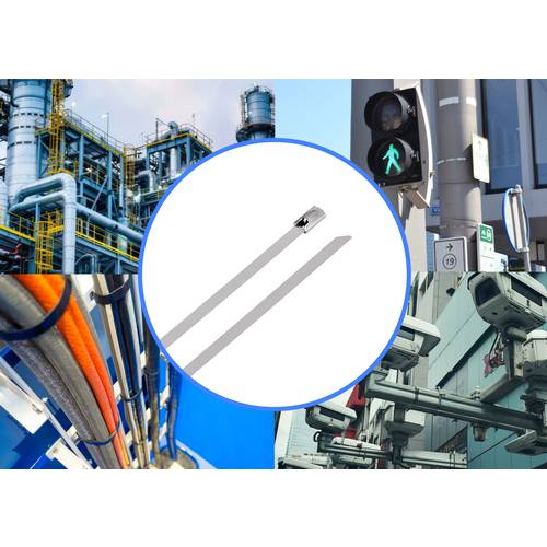 TRU COMPONENTS TC-12647572 Stahlkabelbinder 680 mm 4.6 mm AISI 304 100 St.