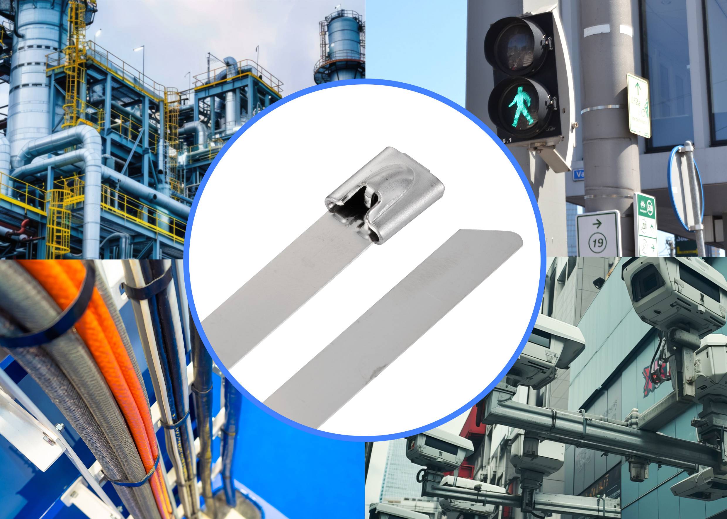 TRU COMPONENTS TC-12647580 Stahlkabelbinder 200 mm 7.9 mm AISI 304 100 St.