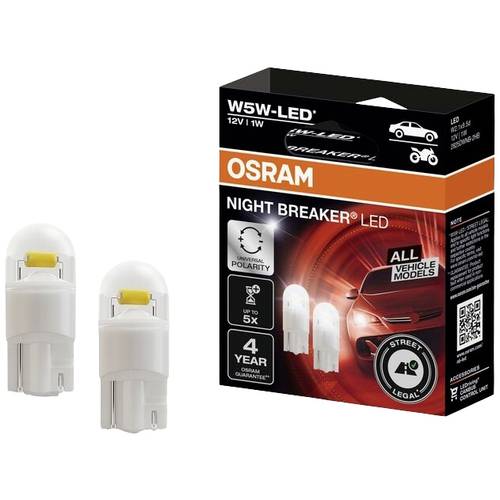 Osram Automotive 2825DWNB-2HFB LED Leuchtmittel Night Breaker® LED W5W 1 W 12 V