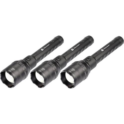 TOOLCRAFT LED Taschenlampe mit USB-Schnittstelle akkubetrieben 10.000 lm 730 g