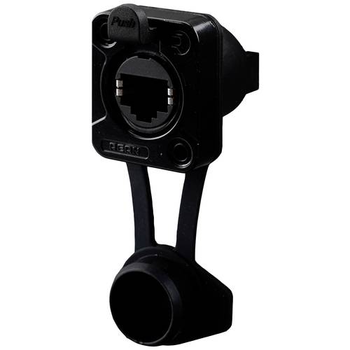Rean AV RJ45 Feedthrough, horn type, IP65 Airtight RRE8F-Z-012-1 Buchse, Einbau Schwarz 1 St.