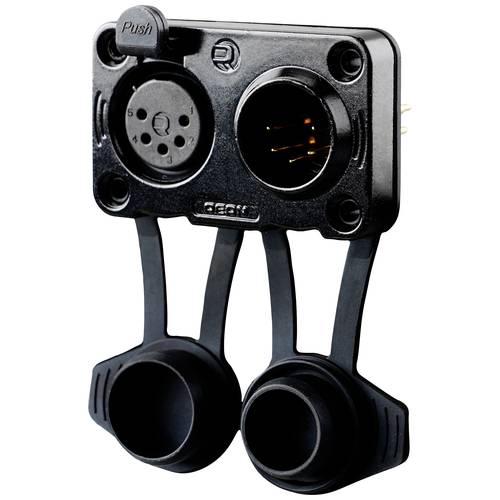 Rean AV RRX5MF-Z-012-1 XLR-Steckverbinder Stecker, Einbau, Buchse, Einbau Polzahl: 5 Schwarz 1 St.