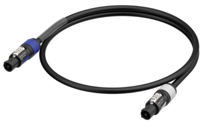 Neutrik 1036398 Strom Anschlusskabel Schwarz 1.00 m