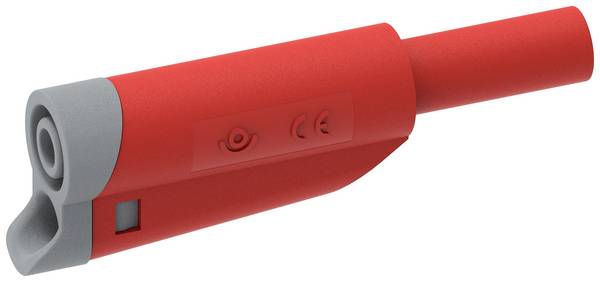 Electro PJP 1076-CD1-R Laborstecker Stecker, gerade Stift-Ø: 4 mm Rot 1 St. Piece