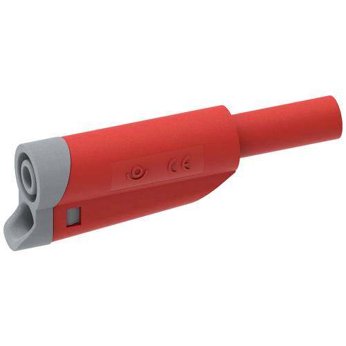Electro PJP 1076-CD1-R Laborstecker Stecker, gerade Stift-Ø: 4 mm Rot 1 St.