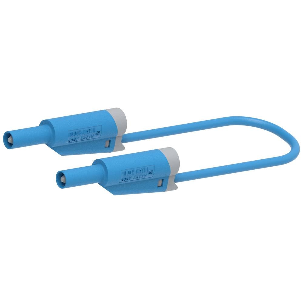 Electro PJP 2710-IEC-CD1-100BL Meetsnoer [Banaanstekker 4 mm - Banaanstekker 4 mm] 1.00 m Blauw 1 stuk(s)