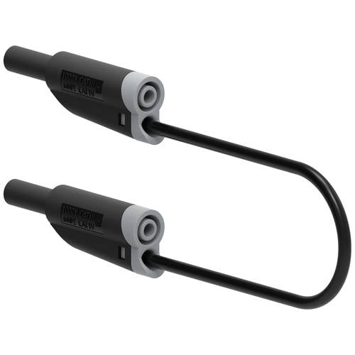 Electro PJP 2710-IEC-CD1-25N Messleitung Lamellenstecker 4 mm Lamellenstecker 4 mm 25 cm Schwarz 1 St.