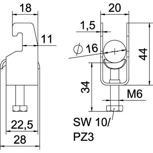 OBO Bettermann 1186509 Bügelschelle 1 St.