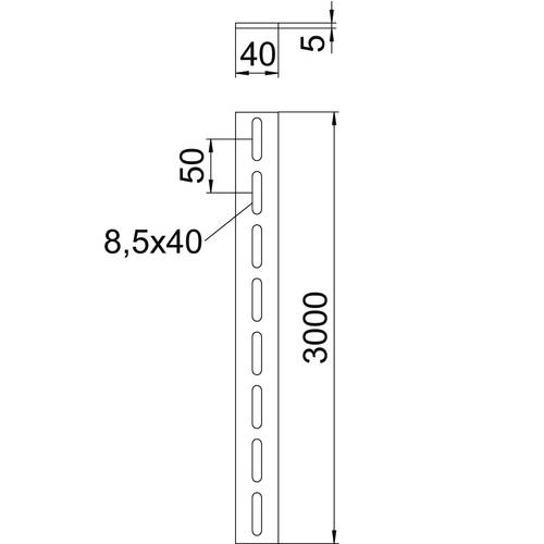 OBO Bettermann 6479324 Profilschiene 1 m