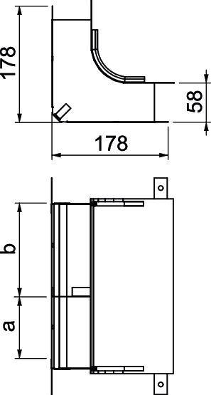 OBO Bettermann 7400643 Bogen (B x H) 250.00 mm x 58.00 mm 1 St.