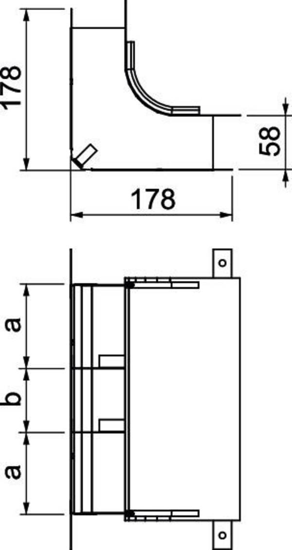OBO Bettermann 7400655 Bogen (B x H) 250.00 mm x 58.00 mm 1 St.