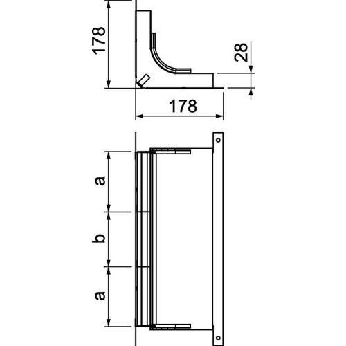 OBO Bettermann 7400657 Bogen (B x H) 350.00 mm x 28.00 mm 1 St.