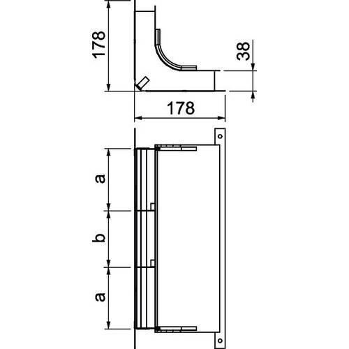 Thumbnail - OBO Bettermann 7400662 Bogen (B x H) 350.00 mm x 38.00 mm 1 St.