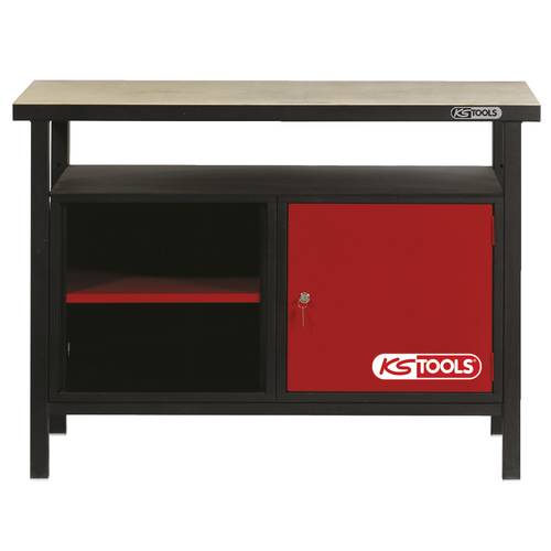 KS Tools 8650001 Werkbank mit 1 Tür, H840xB1200xT600mm (B x H x T) 1200 x 840 x 600 mm