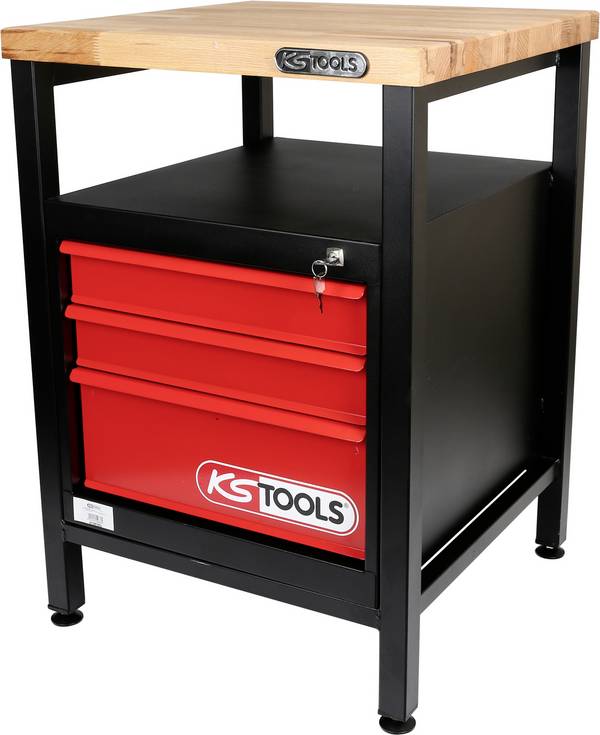 KS Tools 865.0010 Werkbank (B x H x T) 600 x 840 x 600 mm Schwarz, Rot