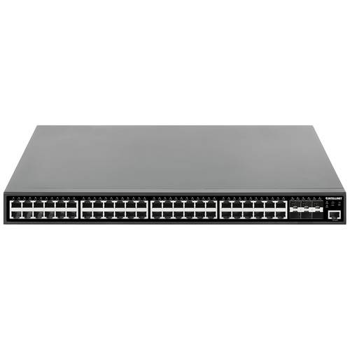 Intellinet 54-Port L2+ Fully Managed PoE+ 19 Zoll Netzwerk-Switch RJ45/SFP 10 / 100 / 1000 MBit/s IEEE802.3af (15.4 W), ...