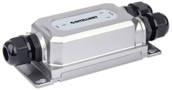 Intellinet 2-Port Outdoor Gigabit PoE Extender 10 / 100 / 1000 MBit/s IEEE 802.3bt, IEEE802.3af (15.4 W), IEEE802.3at (30 W)