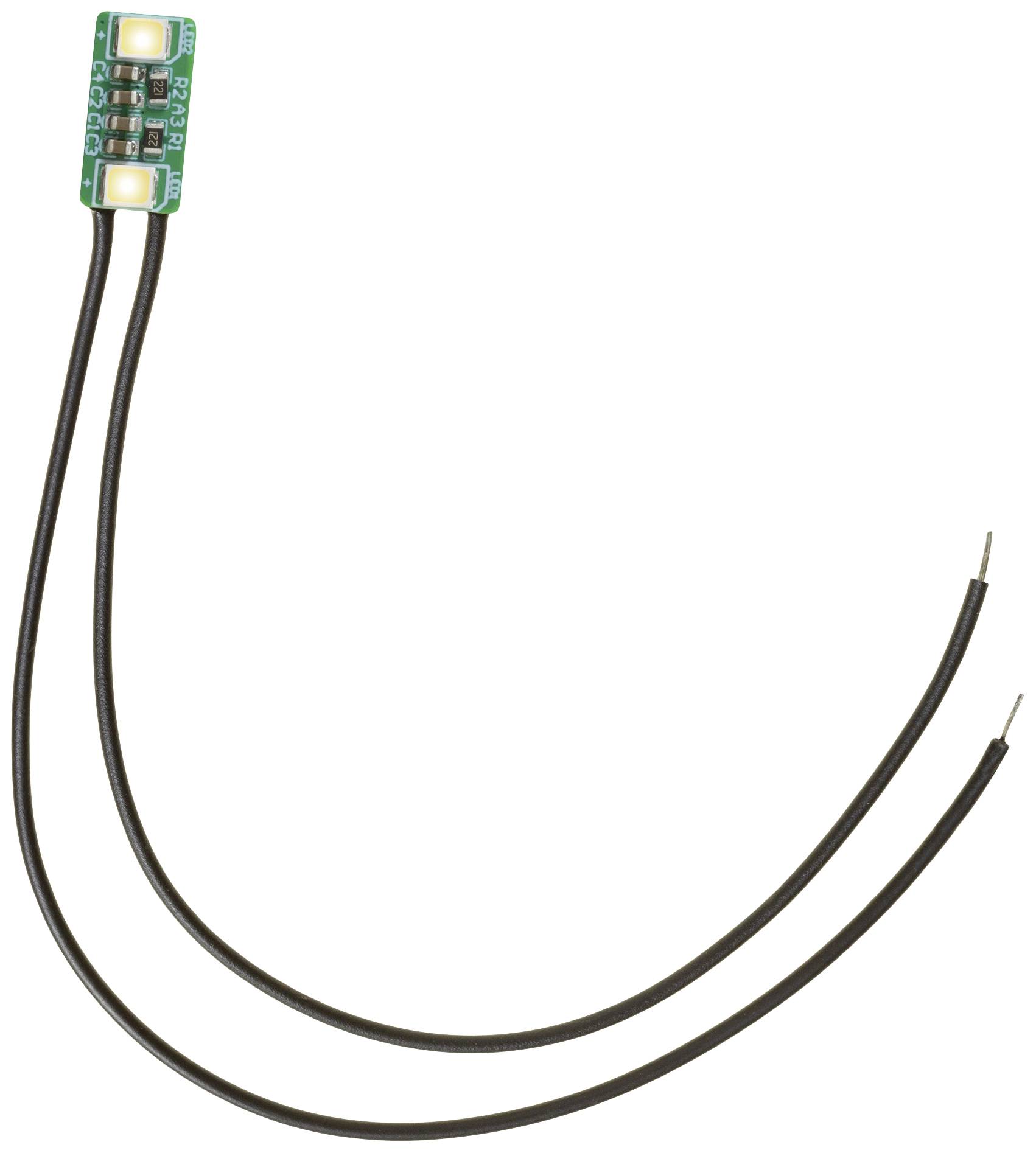 NOCH 51285 LED Permanent licht Flakkervrij, Met aansluitdraden Geschikt voor: Gebouw Warm-wit 4 stuk(s)