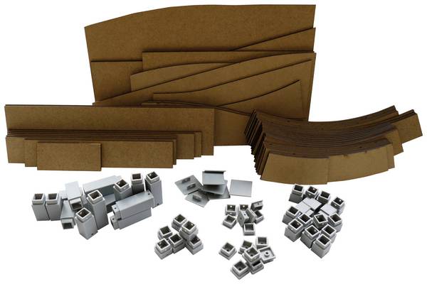 NOCH 53705 N Easy-Track Trassenbausatz (L x B x H) 1990 x 990 x 139 mm