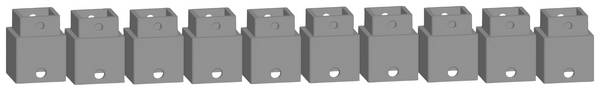 NOCH 53904 H0, TT, N Easy-Track Pfeilerelement (L x B x H) 16 x 16 x 14.5 mm