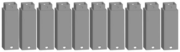 NOCH 53906 H0, TT, N Easy-Track Pfeilerelement (L x B x H) 16 x 16 x 43.5 mm
