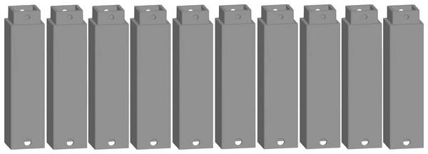 NOCH 53907 H0, TT, N Easy-Track Pfeilerelement (L x B x H) 16 x 16 x 58 mm