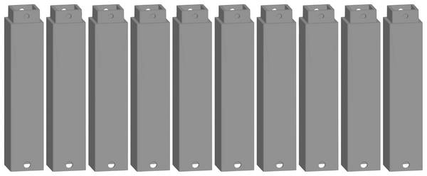NOCH 53908 H0, TT, N Easy-Track Pfeilerelement (L x B x H) 16 x 16 x 72.5 mm