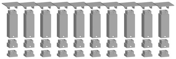 NOCH 53940 H0, TT, N Easy-Track Pfeiler-Set