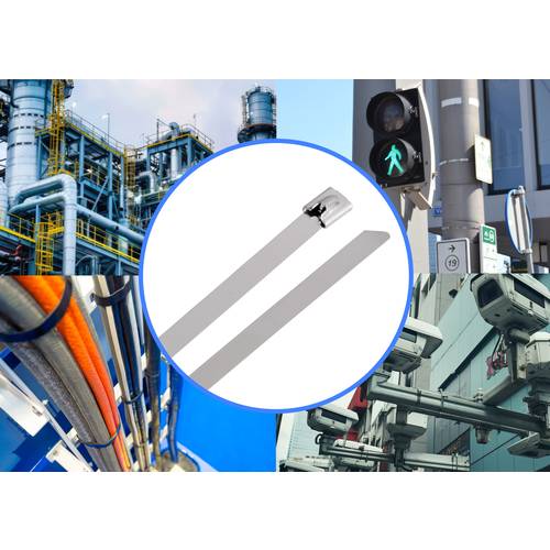Thumbnail - TRU COMPONENTS TC-12656540 Stahlkabelbinder 840 mm 7.9 mm AISI 304 100 St.