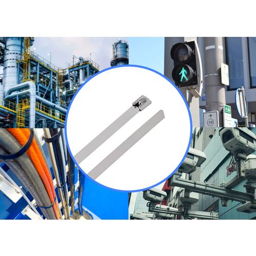 TRU COMPONENTS TC-12656580 Stahlkabelbinder 520 mm 7.9 mm AISI 316 100 St.