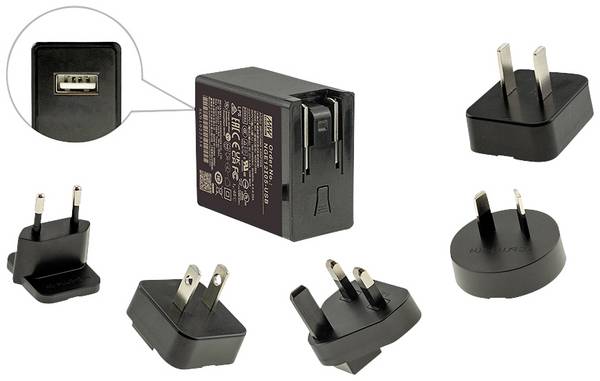 MEAN WELL NGE12I05-USB Steckernetzteil, Festspannung 5 V/DC  12 W