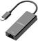 Grau-schwarzer USB-C zu Ethernet-Adapter mit einem Ethernet-Port, markiert mit 'Edimax' und '2.5GbE' für schnelle Netzwerkverbindungen.