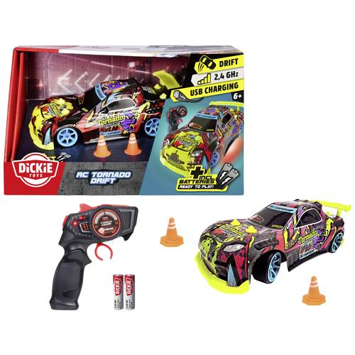 Thumbnail - Dickie Toys 201104007 Tornado Drift 1:24 RC Einsteiger Modellauto Elektro Drift Allradantrieb (4WD)