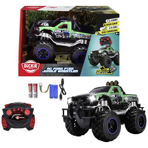Dickie Toys 201106016 Jungle Wrestler Ford F150 1:16 RC Einsteiger Modellauto Elektro Monstertruck