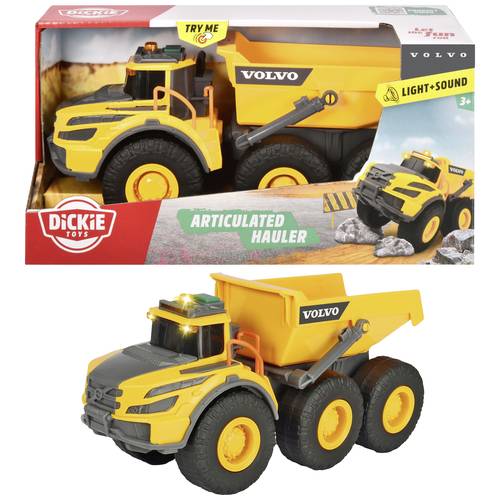 Dickie Toys Baufahrzeug Modell Volvo Articulated Hauler Fertigmodell Baufahrzeug Modell