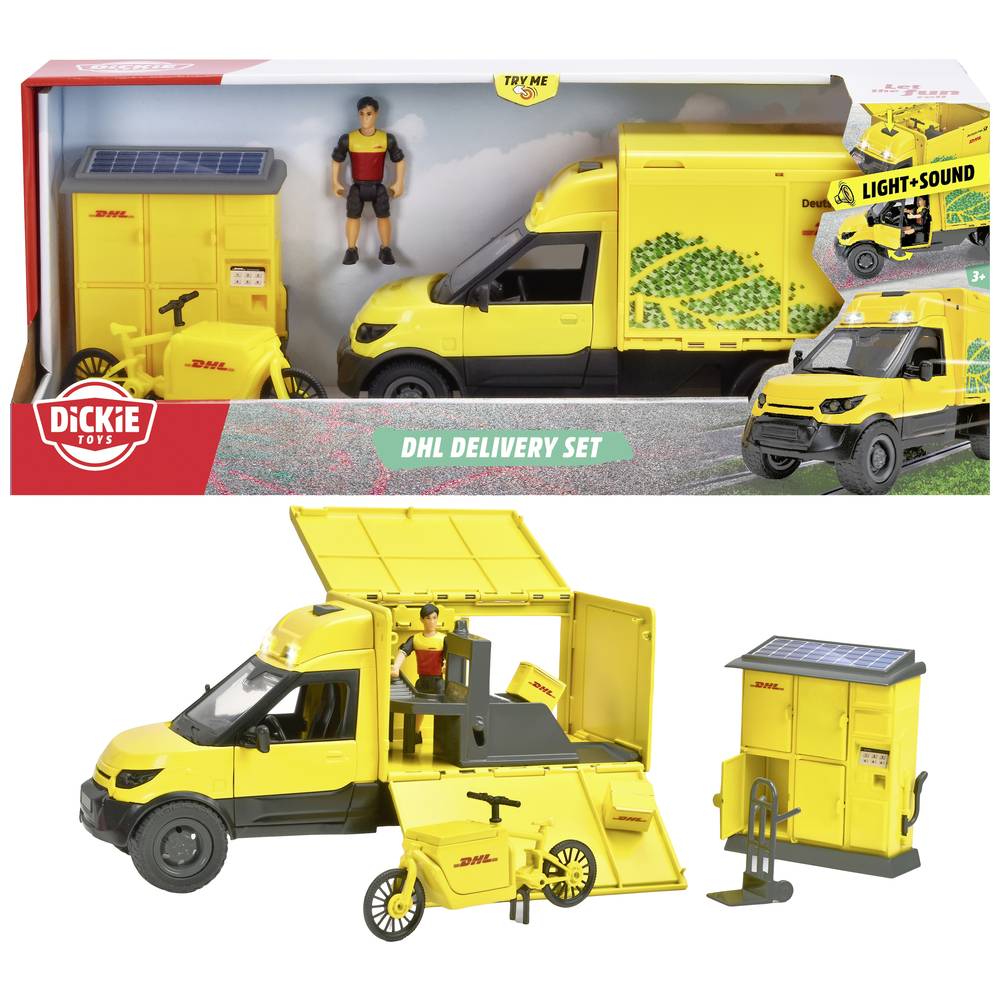 Dickie Toys Vrachtwagen DHL leveringsset Kant-en-klaar model Vrachtwagen (model)