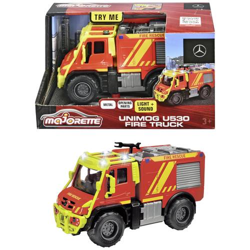 Majorette Einsatzfahrzeug Modell Mercedes Benz Unimog U530 Fire Truck Fertigmodell PKW Modell