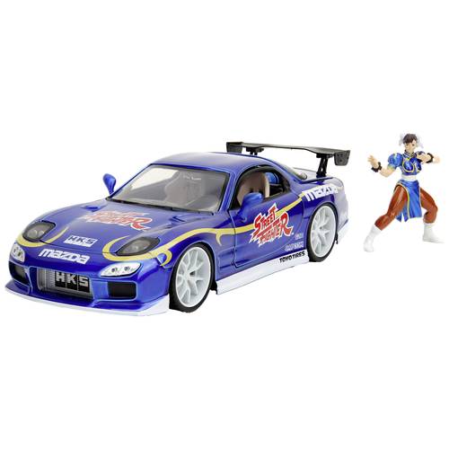 Thumbnail - JADA TOYS Street Fighter 1993 Mazda RX7 mit Chun-Li Figur Fertigmodell PKW Modell