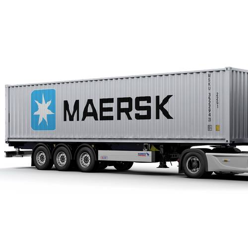 Solido Container Anhänger grau 1:24 Anhänger